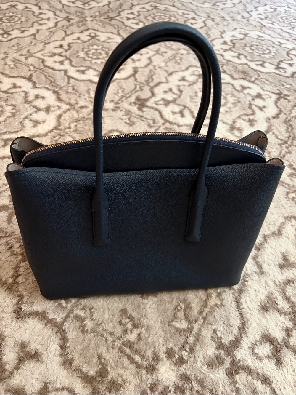 Kate Spade Large Margaux Satchel in Navy - Picture 4 of 8